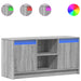 Dulap TV cu LED, gri sonoma, 100x34x50 cm, lemn prelucrat - WALTI WALTI