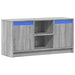 Dulap TV cu LED, gri sonoma, 100x34x50 cm, lemn prelucrat - WALTI WALTI
