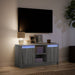 Dulap TV cu LED, gri sonoma, 100x34x50 cm, lemn prelucrat - WALTI WALTI