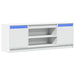 Dulap TV cu LED, alb, 139,5x34x50 cm, lemn prelucrat - WALTI WALTI