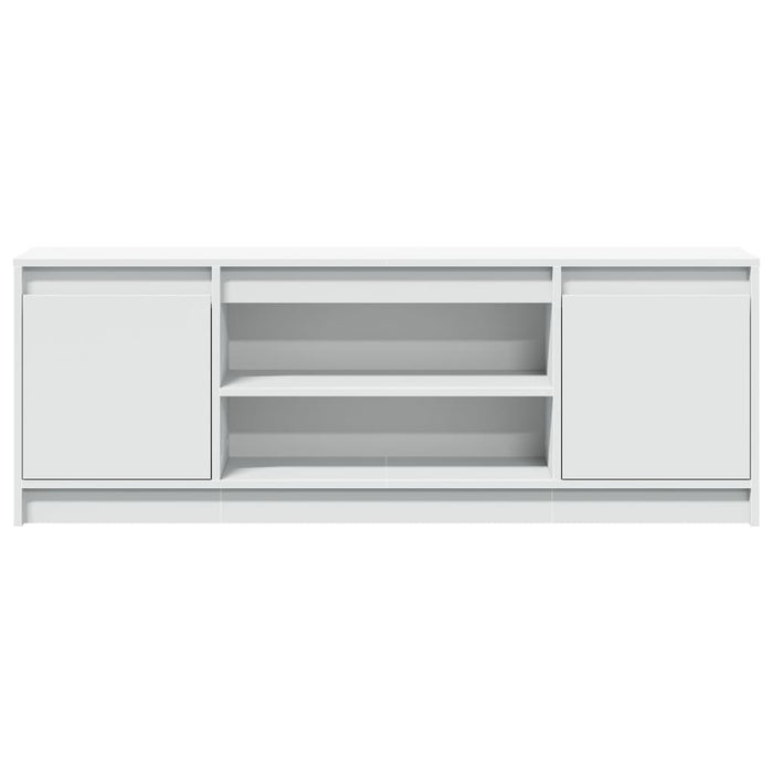 Dulap TV cu LED, alb, 139,5x34x50 cm, lemn prelucrat - WALTI WALTI