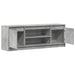 Dulap TV cu LED, gri beton, 139,5x34x50 cm, lemn prelucrat - WALTI WALTI