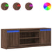 Dulap TV cu LED, stejar maro, 139,5x34x50 cm, lemn prelucrat - WALTI WALTI