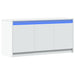 Dulap TV cu LED, alb, 100x34x50 cm, lemn prelucrat - WALTI WALTI
