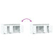 Dulap TV cu LED, alb, 100x34x50 cm, lemn prelucrat - WALTI WALTI