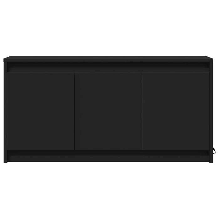 Dulap TV cu LED, negru, 100x34x50 cm, lemn prelucrat WALTI