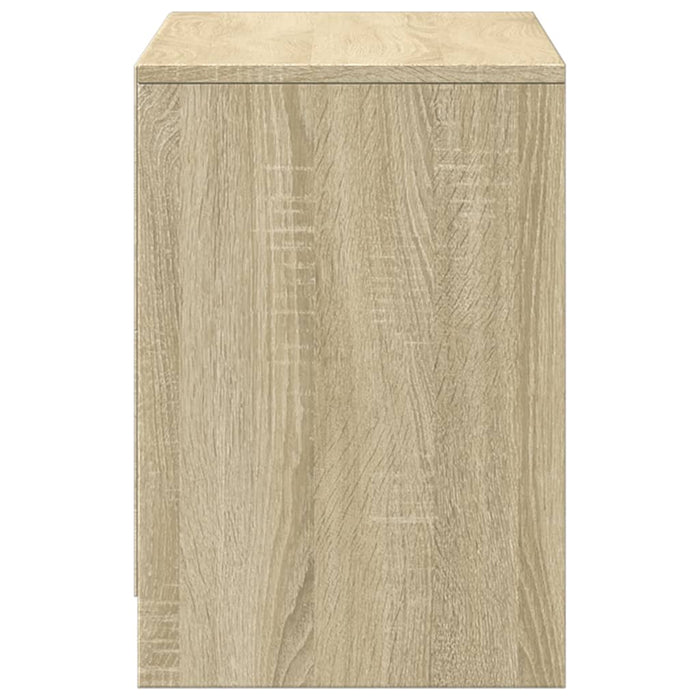 Dulap TV cu LED, stejar sonoma, 100x34x50 cm, lemn prelucrat - WALTI WALTI