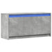 Dulap TV cu LED, gri beton, 100x34x50 cm, lemn prelucrat - WALTI WALTI