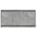 Dulap TV cu LED, gri beton, 100x34x50 cm, lemn prelucrat - WALTI WALTI