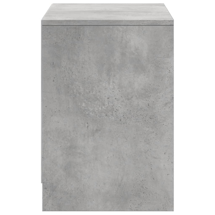 Dulap TV cu LED, gri beton, 100x34x50 cm, lemn prelucrat - WALTI WALTI