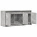 Dulap TV cu LED, gri beton, 100x34x50 cm, lemn prelucrat - WALTI WALTI