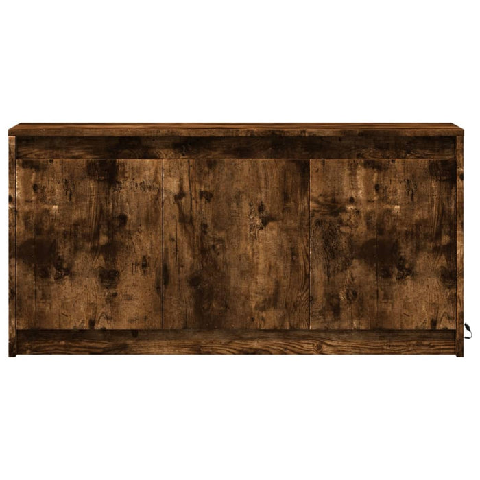 Dulap TV cu LED, stejar fumuriu, 100x34x50 cm, lemn prelucrat - WALTI WALTI
