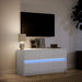 Dulap TV cu LED, alb, 100x34x50 cm, lemn prelucrat - WALTI WALTI