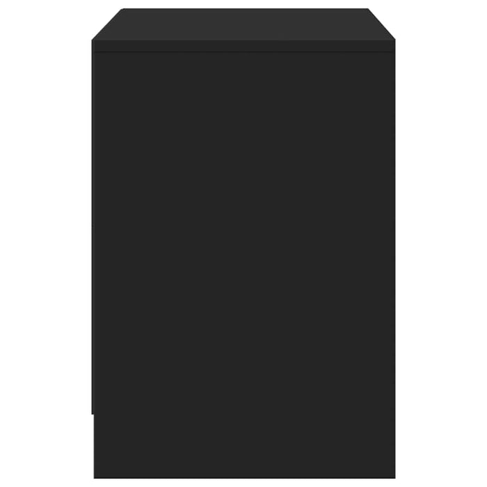 Dulap TV cu LED, negru, 100x34x50 cm, lemn prelucrat WALTI