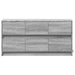 Dulap TV cu LED, gri sonoma, 100x34x50 cm, lemn prelucrat - WALTI WALTI