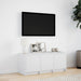 Dulap TV cu LED, alb, 97x34x40 cm, lemn prelucrat - WALTI WALTI