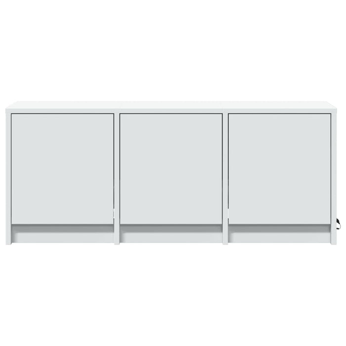 Dulap TV cu LED, alb, 97x34x40 cm, lemn prelucrat - WALTI WALTI