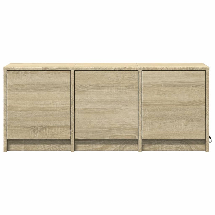 Dulap TV cu LED, stejar sonoma, 97x34x40 cm, lemn prelucrat WALTI
