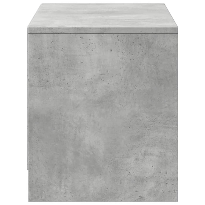 Dulap TV cu LED, gri beton, 97x34x40 cm, lemn prelucrat - WALTI WALTI