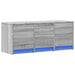 Dulap TV cu LED, gri sonoma, 97x34x40 cm, lemn prelucrat - WALTI WALTI