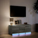 Dulap TV cu LED, gri sonoma, 97x34x40 cm, lemn prelucrat - WALTI WALTI
