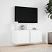 Comodă TV de perete cu lumini LED, alb, 80x31x35 cm - WALTI WALTI