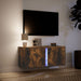 Comodă TV de perete cu lumini LED, stejar fumuriu, 80x31x35 cm - WALTI WALTI