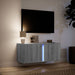 Comodă TV de perete cu lumini LED, gri sonoma, 80x31x35 cm - WALTI WALTI