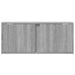 Comodă TV de perete cu lumini LED, gri sonoma, 80x31x35 cm - WALTI WALTI