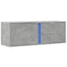 Dulap TV de perete cu lumini LED, gri beton, 100x31x35 cm - WALTI WALTI