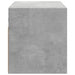 Dulap TV de perete cu lumini LED, gri beton, 100x31x35 cm - WALTI WALTI