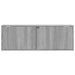 Dulap TV de perete cu lumini LED, gri sonoma, 100x31x35 cm - WALTI WALTI
