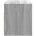 Dulap TV de perete cu lumini LED, gri sonoma, 100x31x35 cm - WALTI WALTI