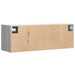 Dulap TV de perete cu lumini LED, gri sonoma, 100x31x35 cm - WALTI WALTI