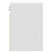 Comode TV de perete cu lumini LED, 2 buc., alb, 41x31x45 cm - WALTI WALTI