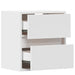 Comode TV de perete cu lumini LED, 2 buc., alb, 41x31x45 cm - WALTI WALTI