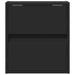 Comode TV de perete cu lumini LED, 2 buc., negru, 41x31x45 cm - WALTI WALTI