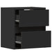 Comode TV de perete cu lumini LED, 2 buc., negru, 41x31x45 cm - WALTI WALTI