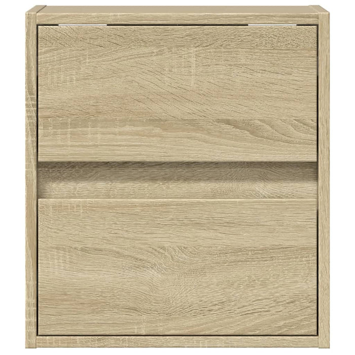 Comodă TV de perete cu lumini LED, stejar sonoma, 41x31x45 cm - WALTI WALTI