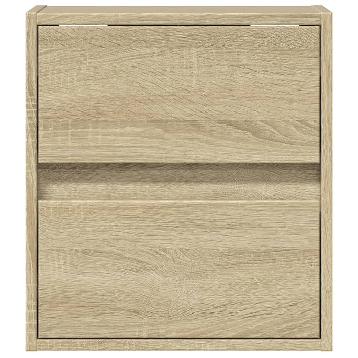 Comodă TV de perete cu LED, 2 buc. stejar sonoma, 41x31x45 cm - WALTI WALTI