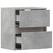 Comode TV de perete cu lumini LED 2 buc. gri beton 41x31x45 cm - WALTI WALTI