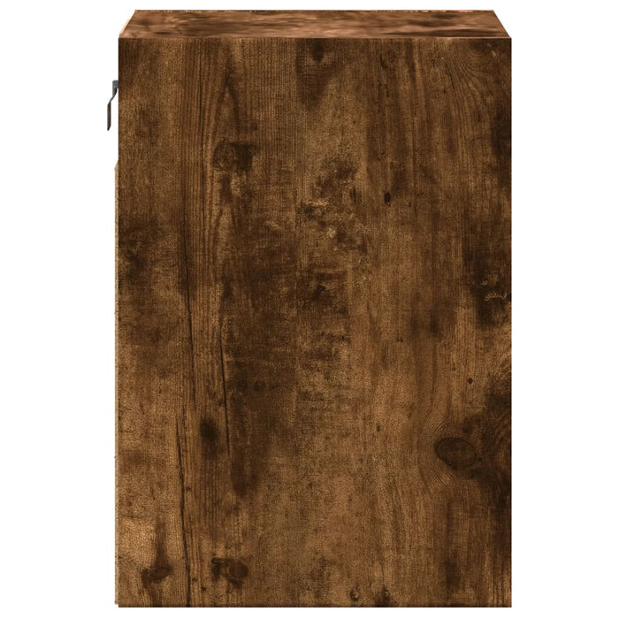 Comodă TV de perete cu lumini LED, stejar fumuriu, 41x31x45 cm - WALTI WALTI