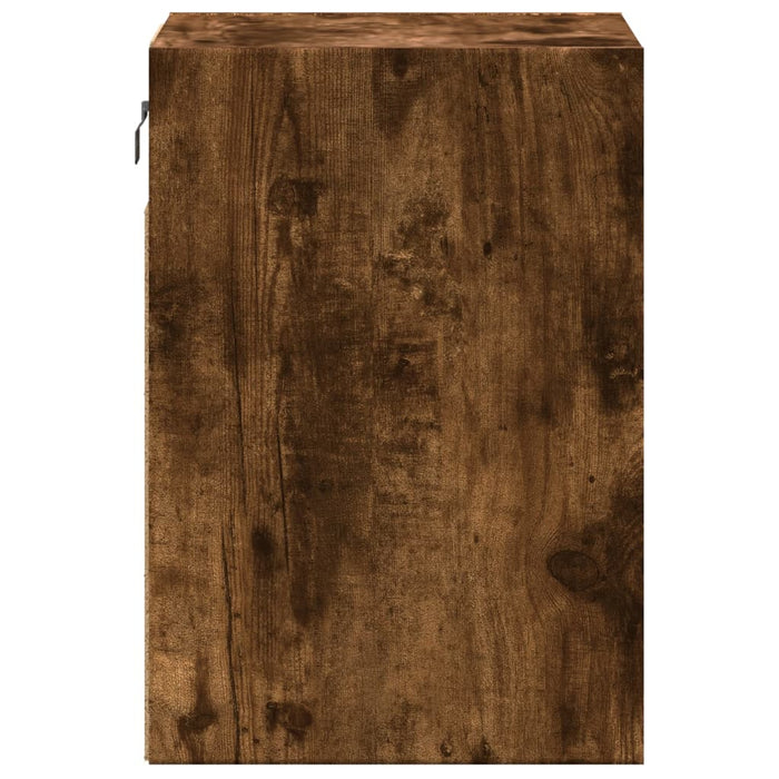 Comodă TV de perete cu LED, 2 buc. stejar fumuriu, 41x31x45 cm - WALTI WALTI