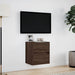 Comodă TV de perete cu lumini LED, stejar maro, 41x31x45 cm - WALTI WALTI