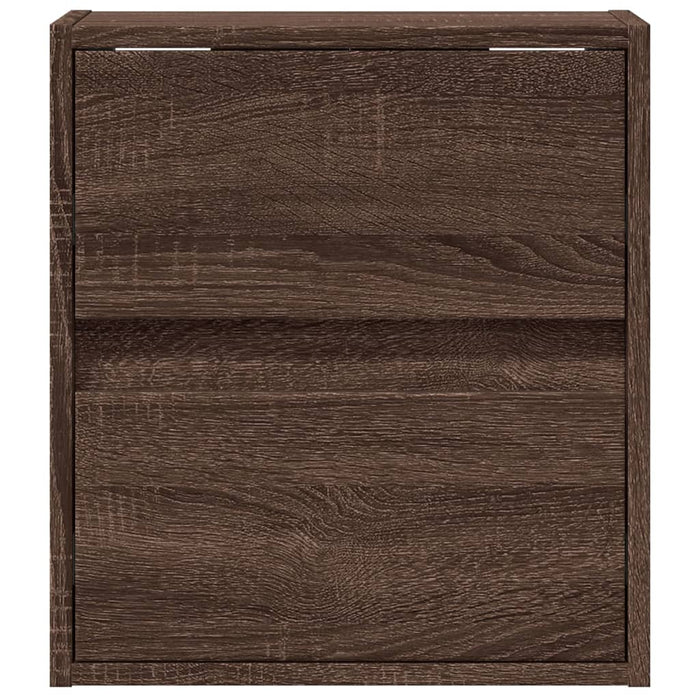 Comodă TV de perete cu lumini LED, stejar maro, 41x31x45 cm - WALTI WALTI