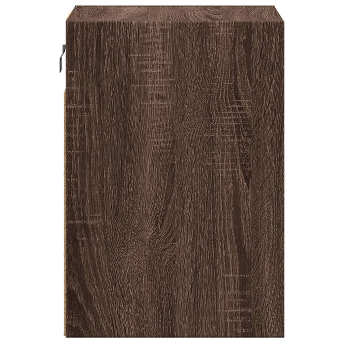 Comodă TV de perete cu lumini LED, stejar maro, 41x31x45 cm - WALTI WALTI