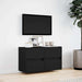 Dulap TV de perete cu lumini LED negru 80x31x45 cm - WALTI WALTI