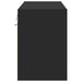 Dulap TV de perete cu lumini LED negru 80x31x45 cm - WALTI WALTI