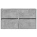 Comodă TV de perete cu lumini LED, gri beton, 80x31x45 cm - WALTI WALTI