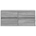 Comodă TV de perete cu lumini LED, gri sonoma, 100x31x45 cm - WALTI WALTI